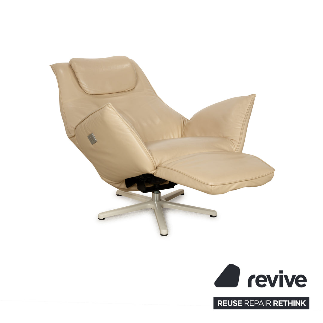 Koinor Safira Leder Sessel Beige elektrische Funktion Relaxfunktion