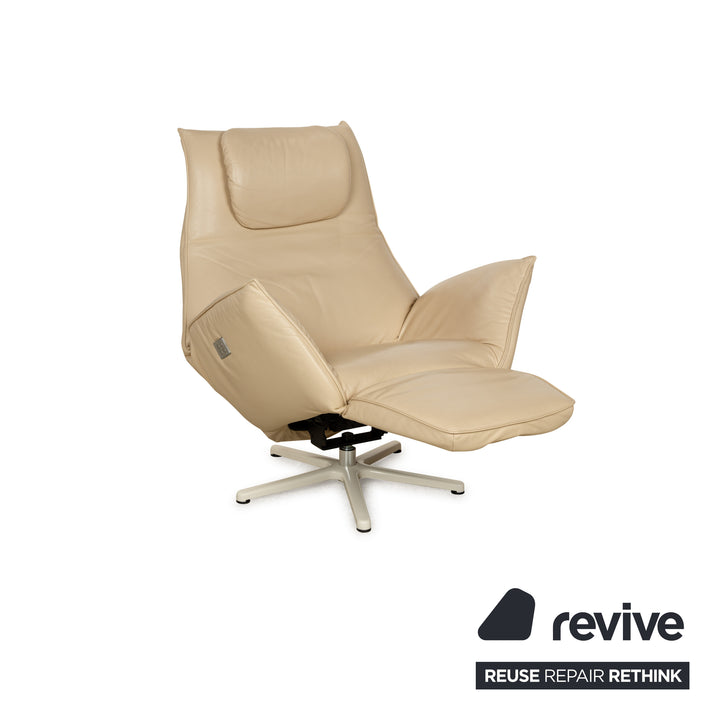 Koinor Safira Leder Sessel Beige elektrische Funktion Relaxfunktion