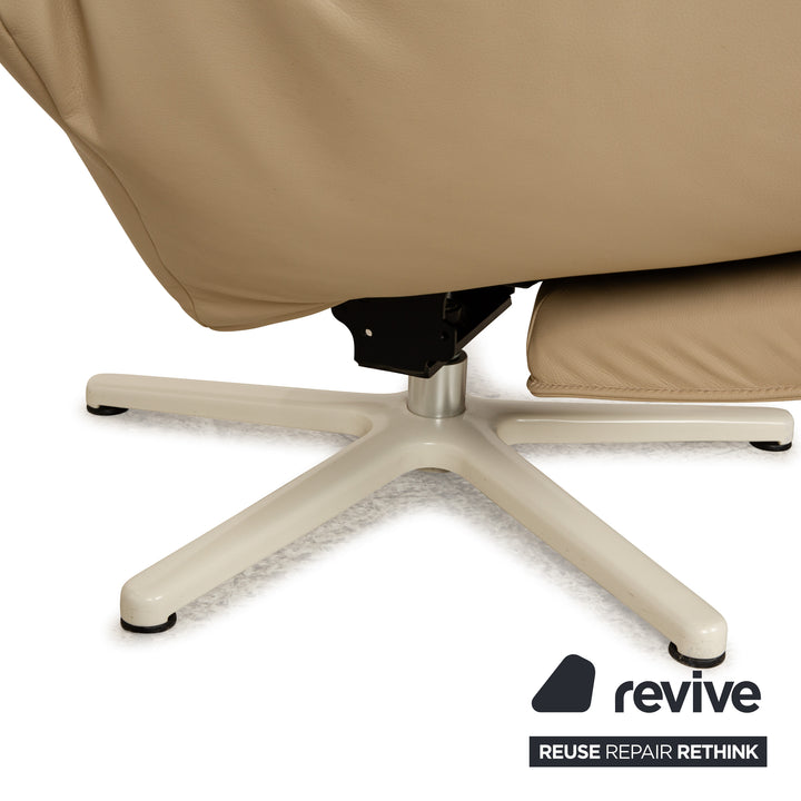 Koinor Safira Leder Sessel Beige elektrische Funktion Relaxfunktion