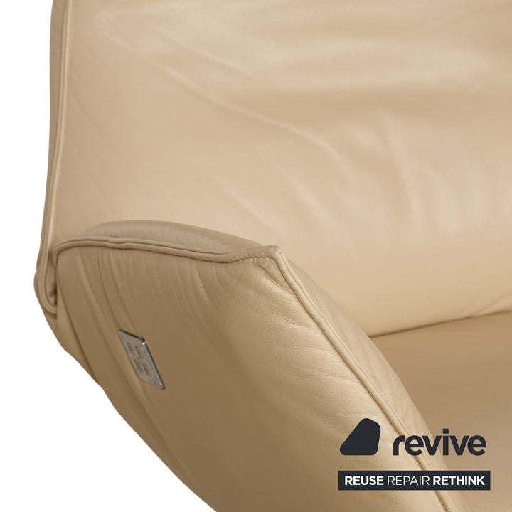 Koinor Safira Leder Sessel Beige elektrische Funktion Relaxfunktion