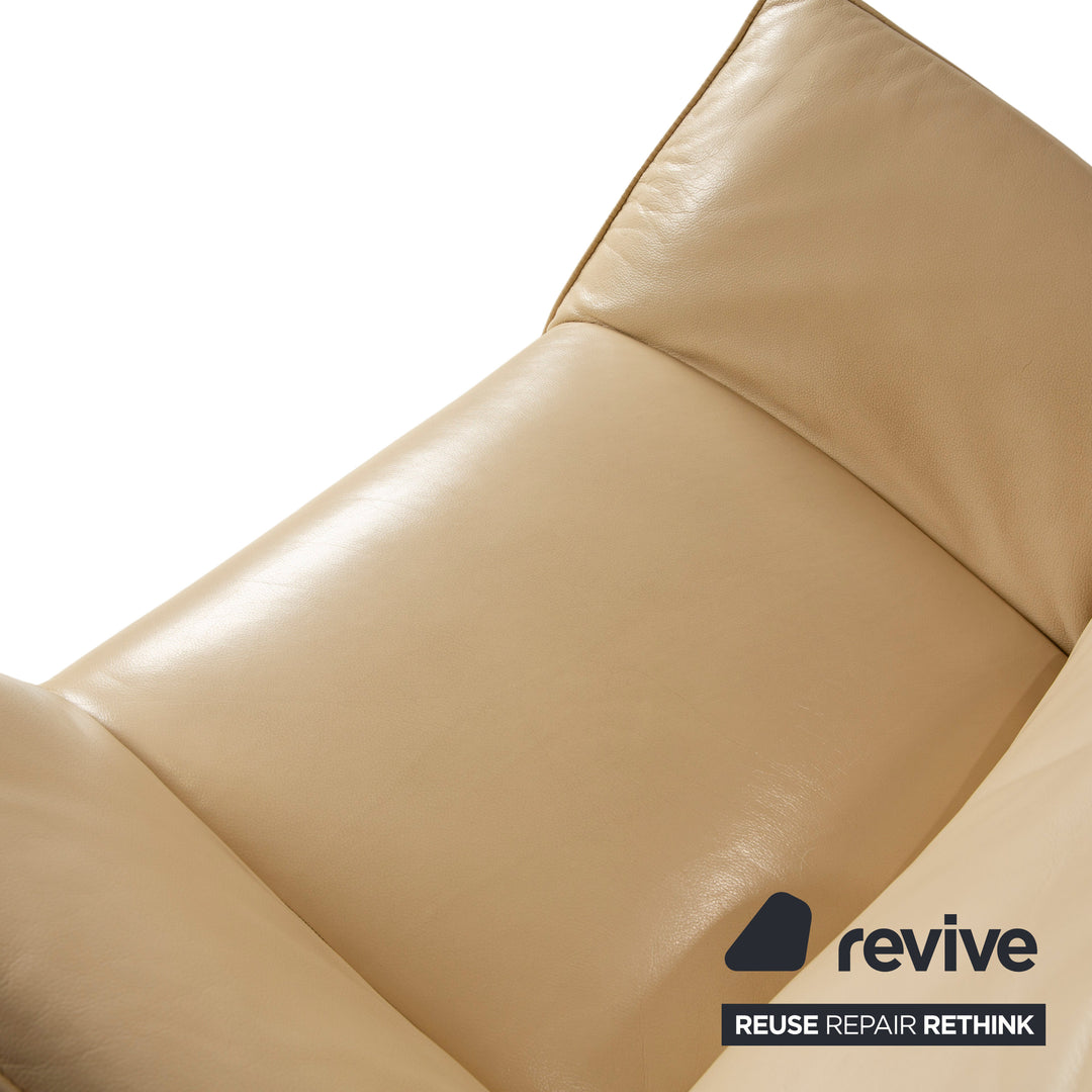 Koinor Safira Leder Sessel Beige elektrische Funktion Relaxfunktion