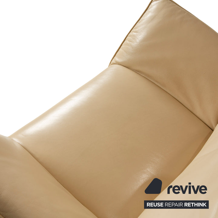 Koinor Safira Leder Sessel Beige elektrische Funktion Relaxfunktion