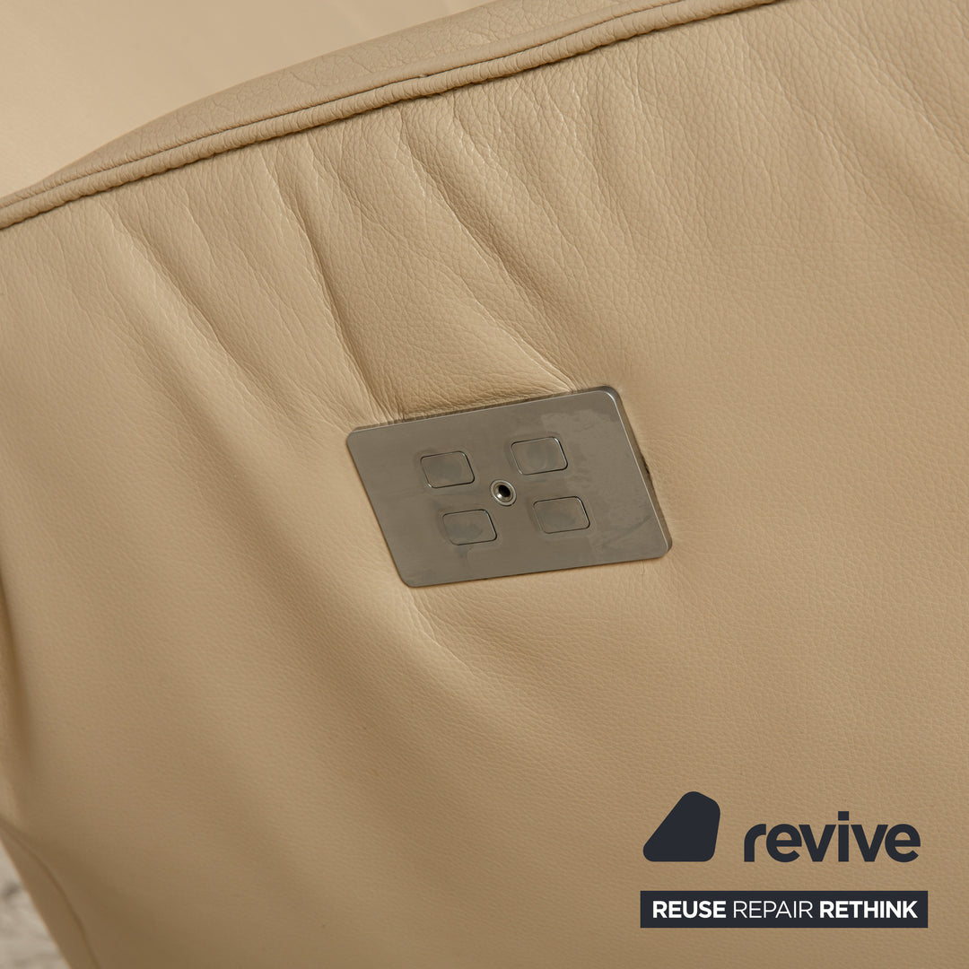 Koinor Safira Leder Sessel Beige elektrische Funktion Relaxfunktion