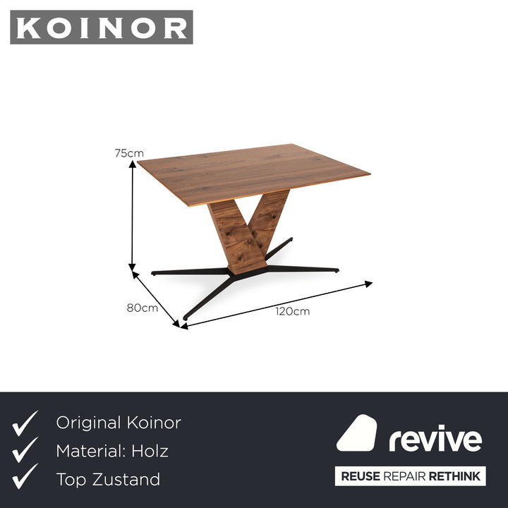 Koinor T5601 table à manger en bois marron 120 x 80 x 75 cm