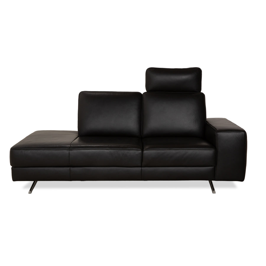 Koinor Upgrade Leder Zweisitzer Schwarz Sofa Couch Kopfstütze
