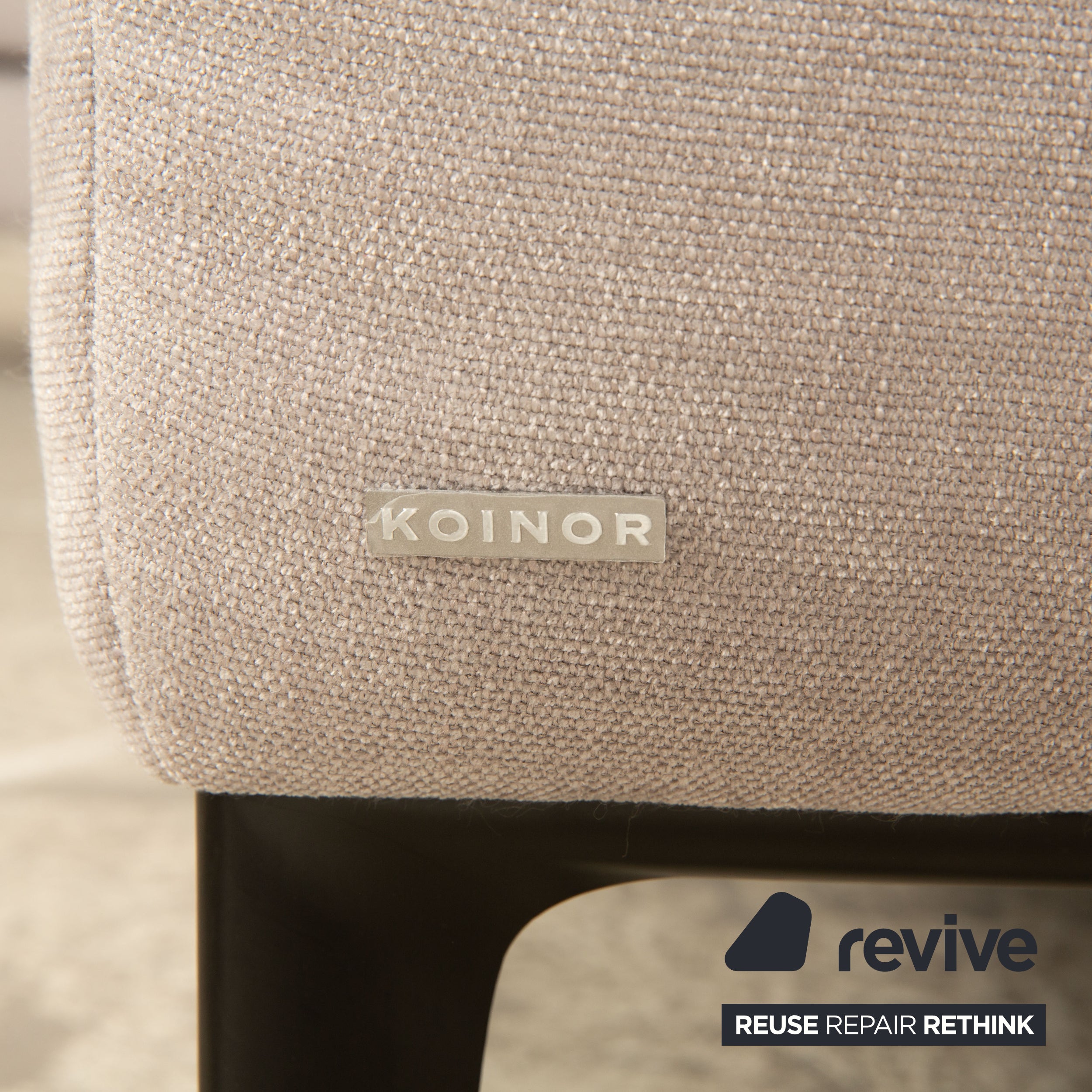 Koinor mise à niveau canapé d'angle en tissu gris taupe fonction manuelle canapé canapé