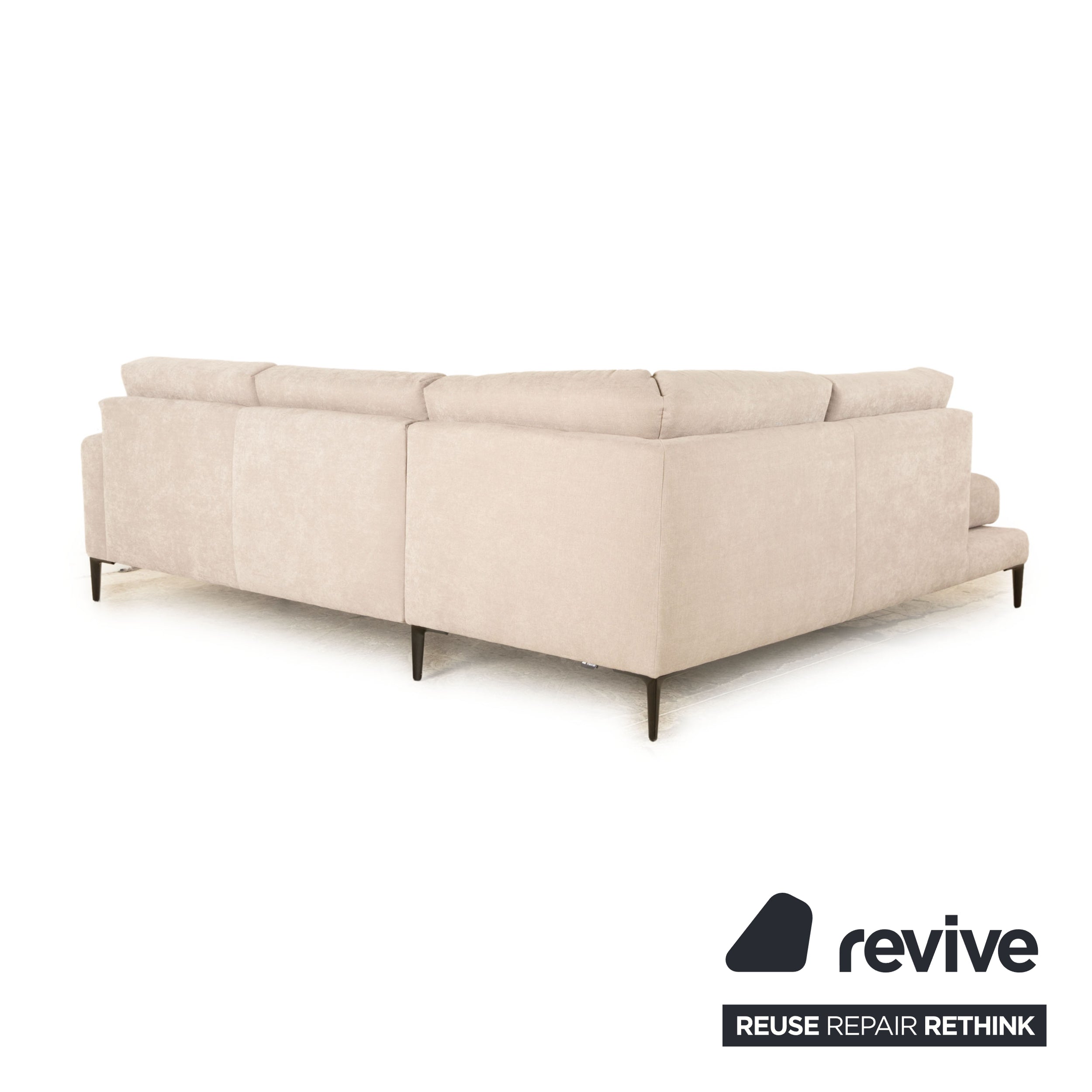 Koinor mise à niveau canapé d'angle en tissu gris taupe fonction manuelle canapé canapé