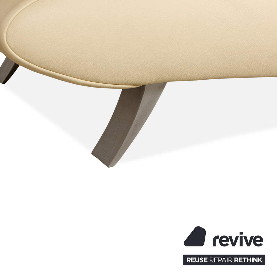 Koinor Velutti Leder Zweisitzer Beige Creme manuelle Funktion Sofa Couch
