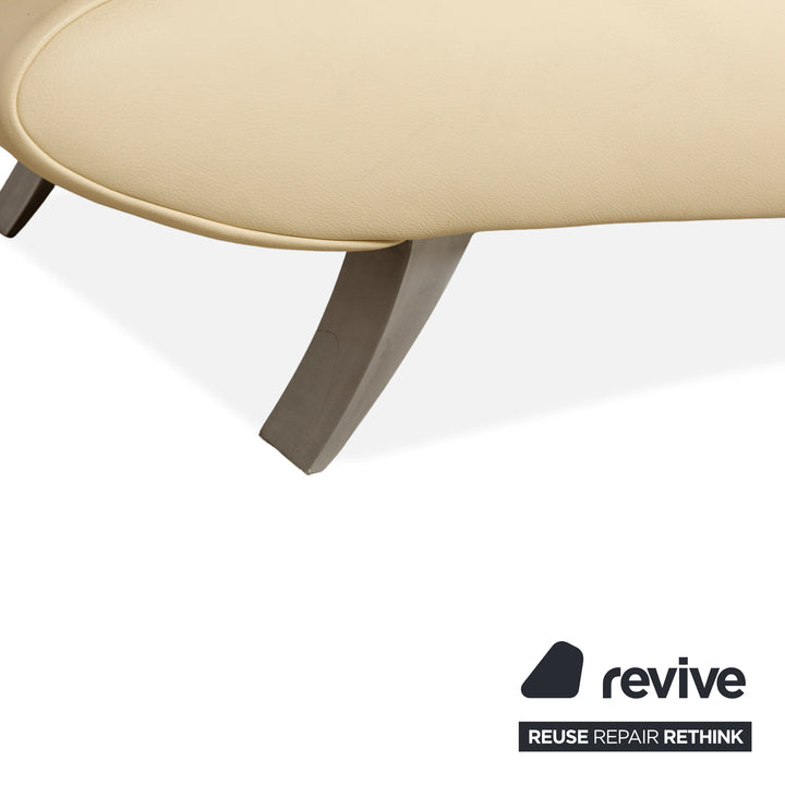 Koinor Velutti Leder Zweisitzer Beige Creme manuelle Funktion Sofa Couch