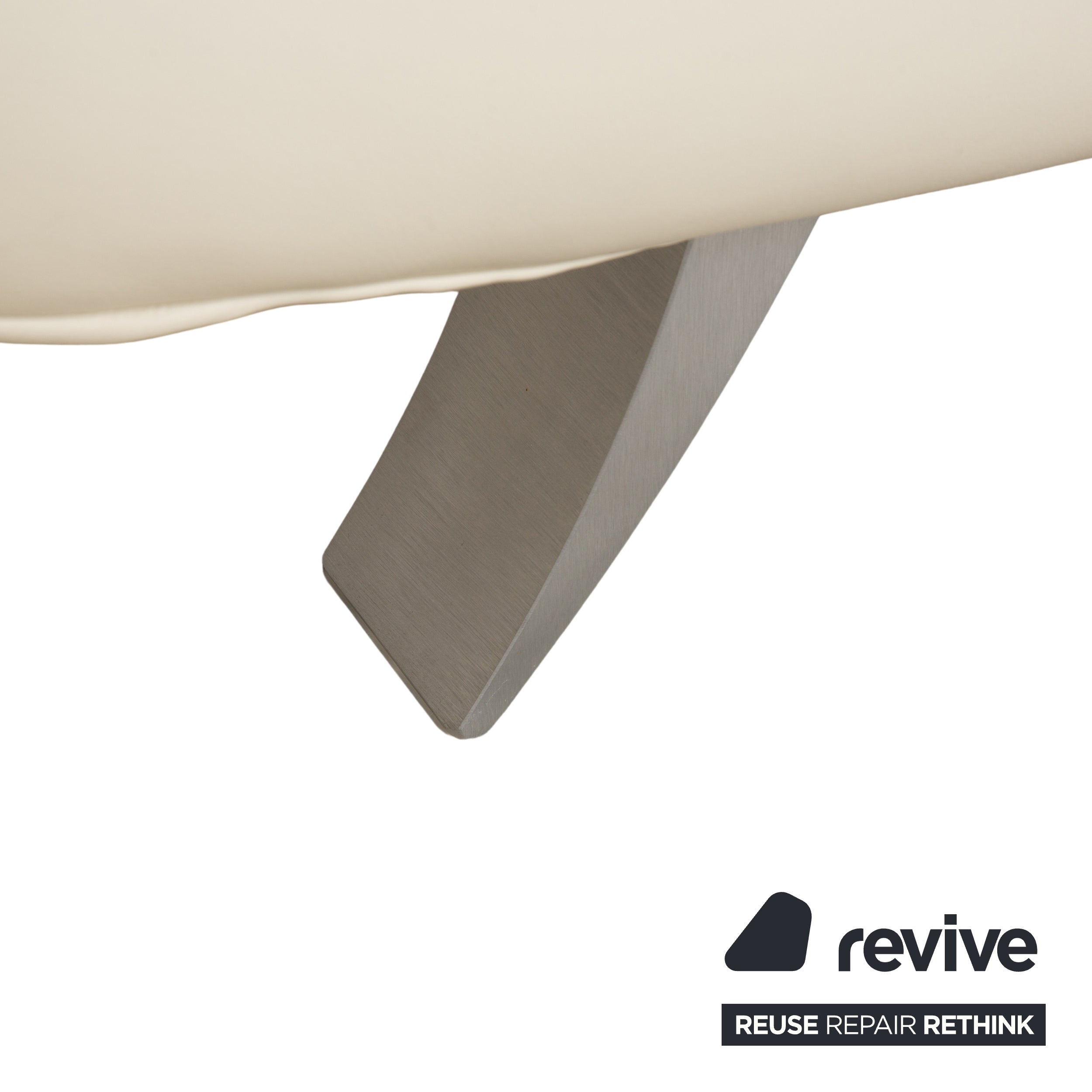 Koinor Velutti Canapé 2 places en cuir crème à fonction manuelle