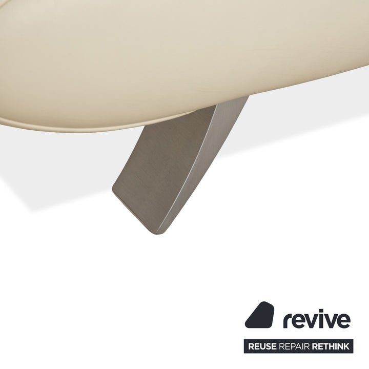 Koinor Velutti Leder Zweisitzer Creme manuelle Funktion Sofa Couch