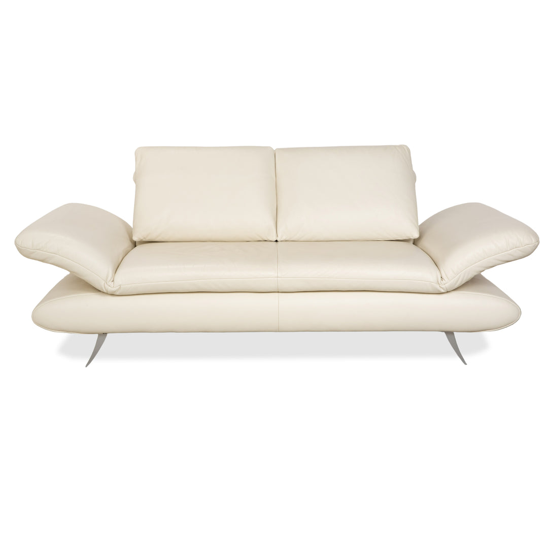 Koinor Velutti Leder Zweisitzer Creme manuelle Funktion Sofa Couch