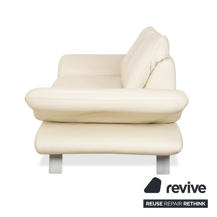 Koinor Velutti Leder Zweisitzer Creme manuelle Funktion Sofa Couch