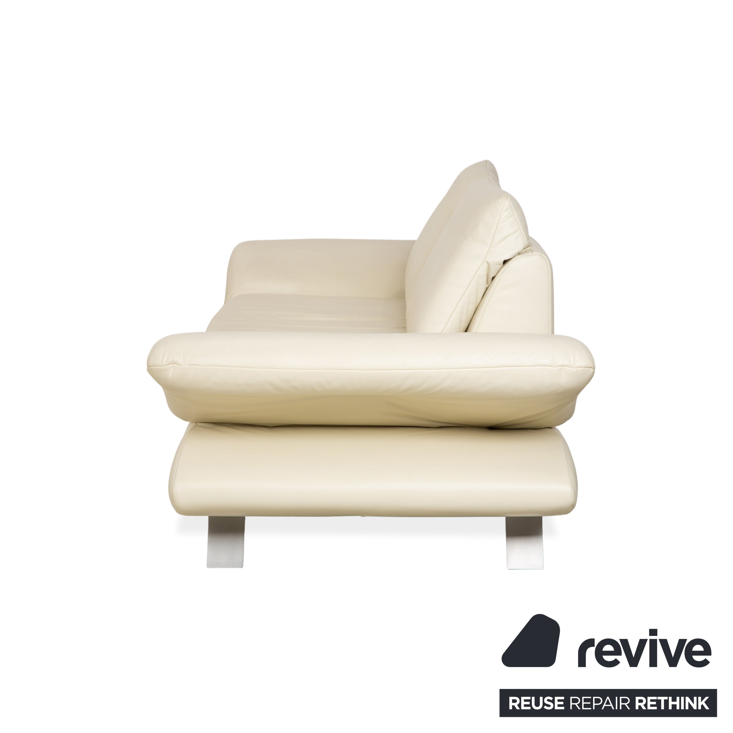 Koinor Velutti Leder Zweisitzer Creme manuelle Funktion Sofa Couch