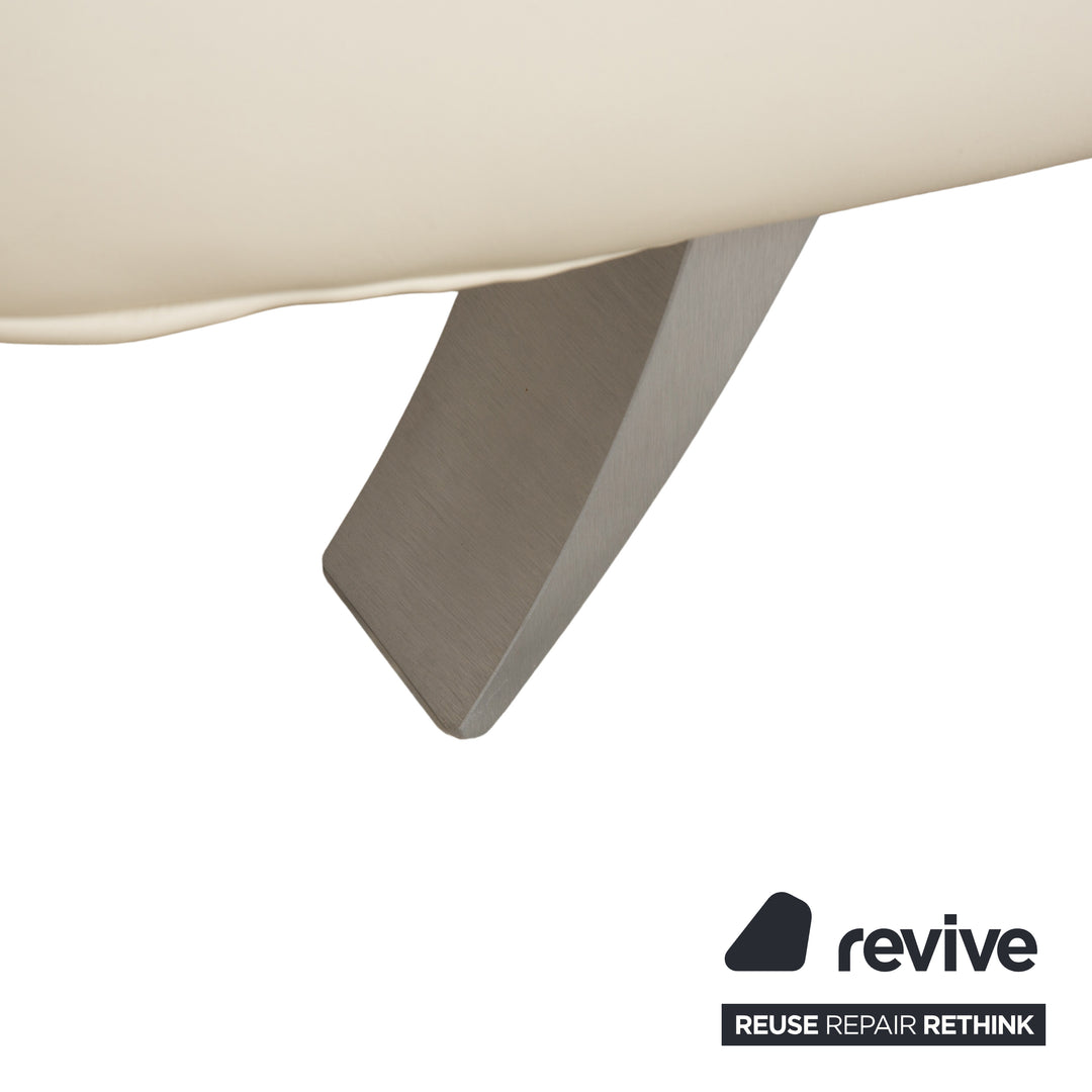 Koinor Velutti Leder Zweisitzer Creme manuelle Funktion Sofa Couch