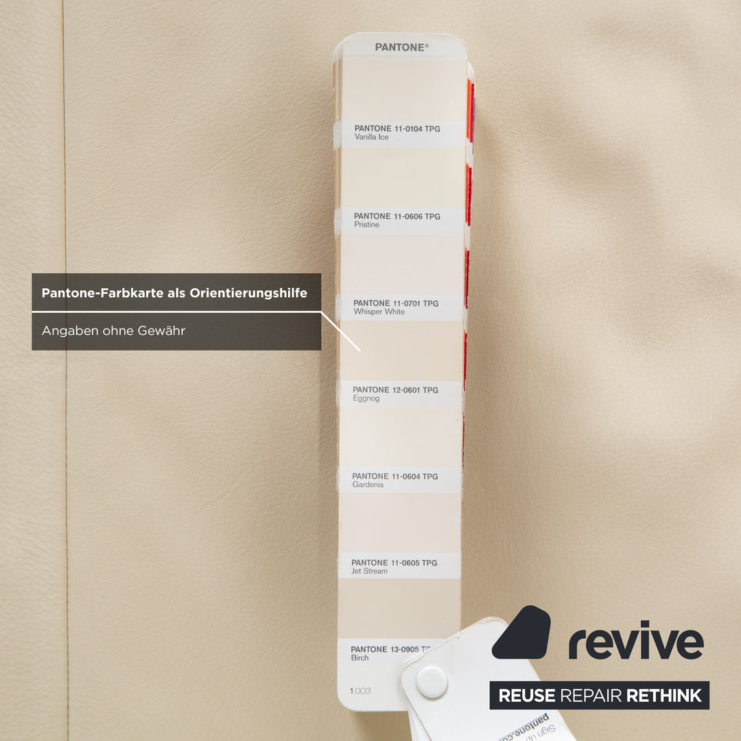 Koinor Velutti Leder Zweisitzer Creme manuelle Funktion Sofa Couch