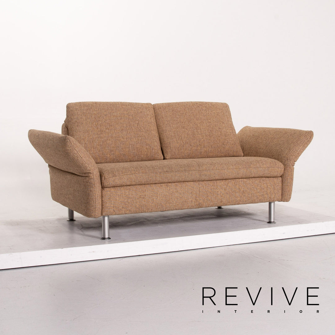 Koinor Vittoria Stoff Zweisitzer Beige manuelle Funktion Sofa Couch