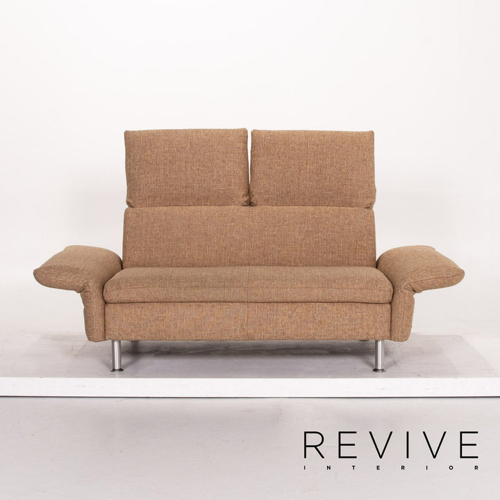 Koinor Vittoria Stoff Zweisitzer Beige manuelle Funktion Sofa Couch