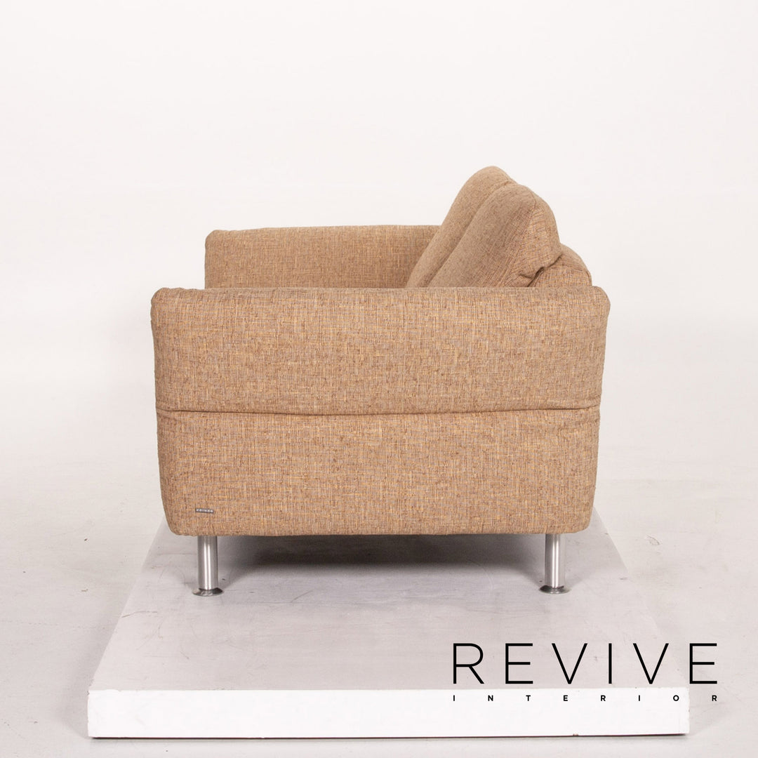 Koinor Vittoria Stoff Zweisitzer Beige manuelle Funktion Sofa Couch