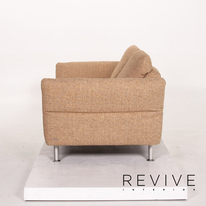 Koinor Vittoria Stoff Zweisitzer Beige manuelle Funktion Sofa Couch