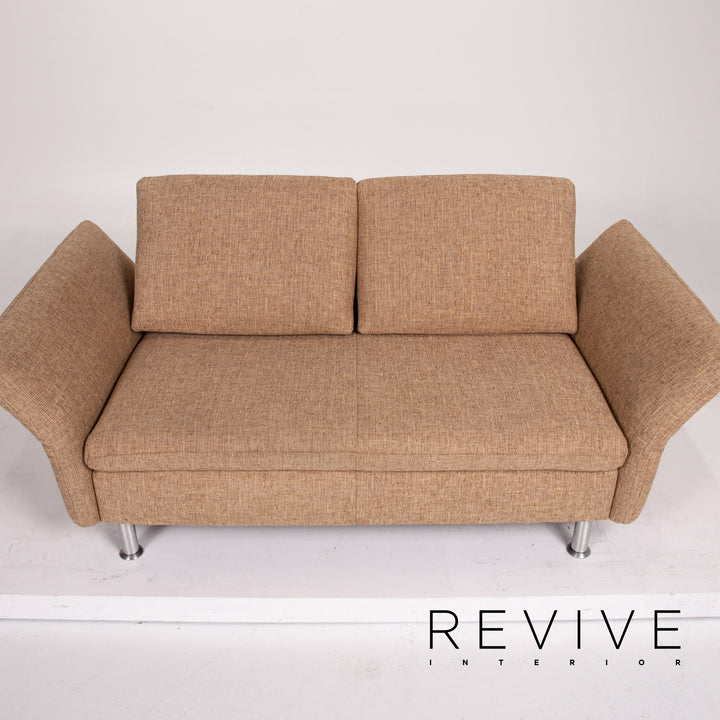 Koinor Vittoria Stoff Zweisitzer Beige manuelle Funktion Sofa Couch