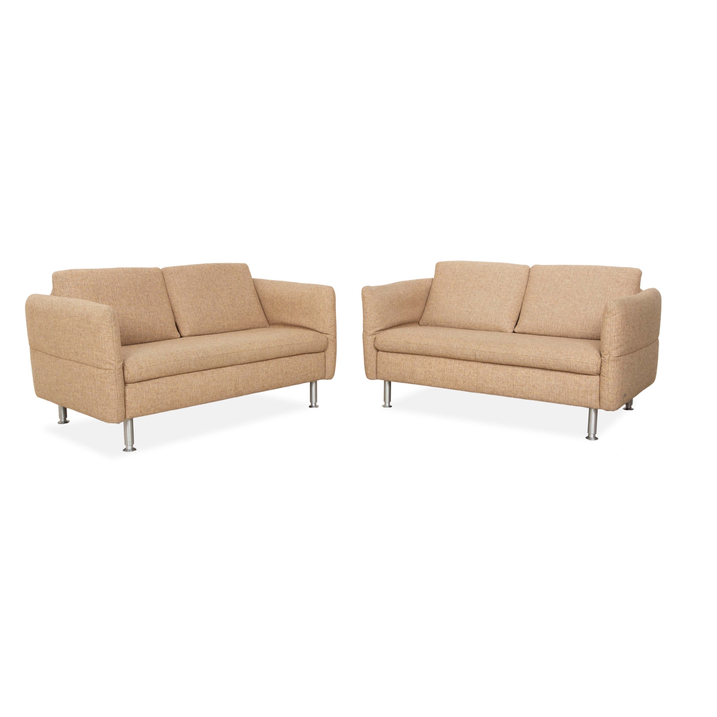 Koinor Vittoria Stoff Zweisitzer Beige manuelle Funktion Sofa Couch