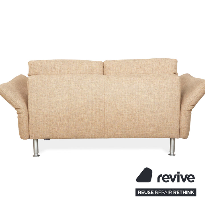 Koinor Vittoria Fabric Two Seater Beige Manual Function Sofa Couch