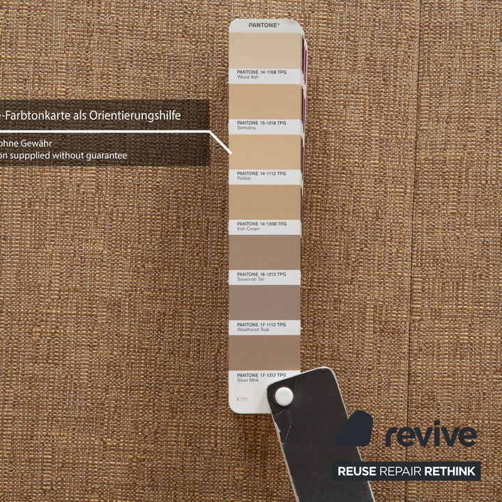 Koinor Vittoria Fabric Two Seater Beige Manual Function Sofa Couch