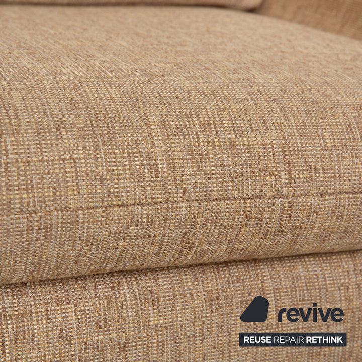 Koinor Vittoria Fabric Two Seater Beige Manual Function Sofa Couch