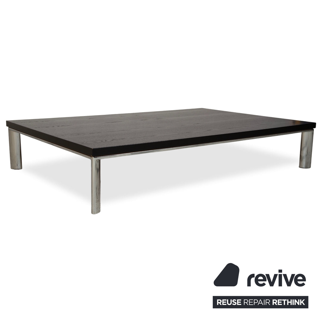 Koinor Volare Garnitur Leder Zweisitzer Dreisitzer Hocker Couchtisch Schwarz manuelle Funktion Sofa Couch
