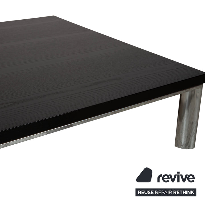 Koinor Volare Garnitur Leder Zweisitzer Dreisitzer Hocker Couchtisch Schwarz manuelle Funktion Sofa Couch