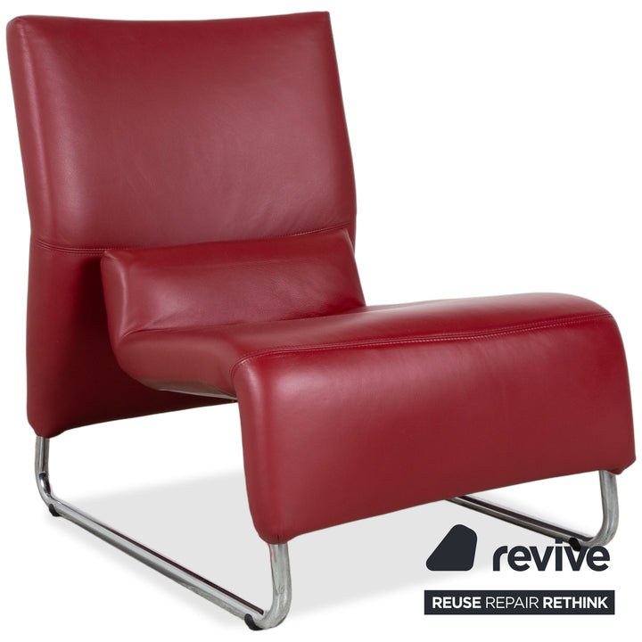 Koinor Volare Garnitur Leder Zweisitzer Sessel Rot manuelle Funktion Sofa Couch