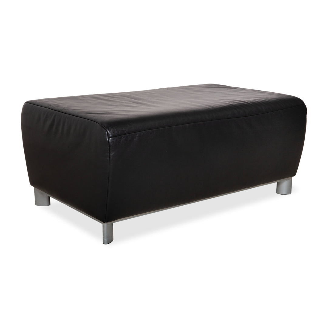 Koinor Volare Hocker Leder Sofa Schwarz