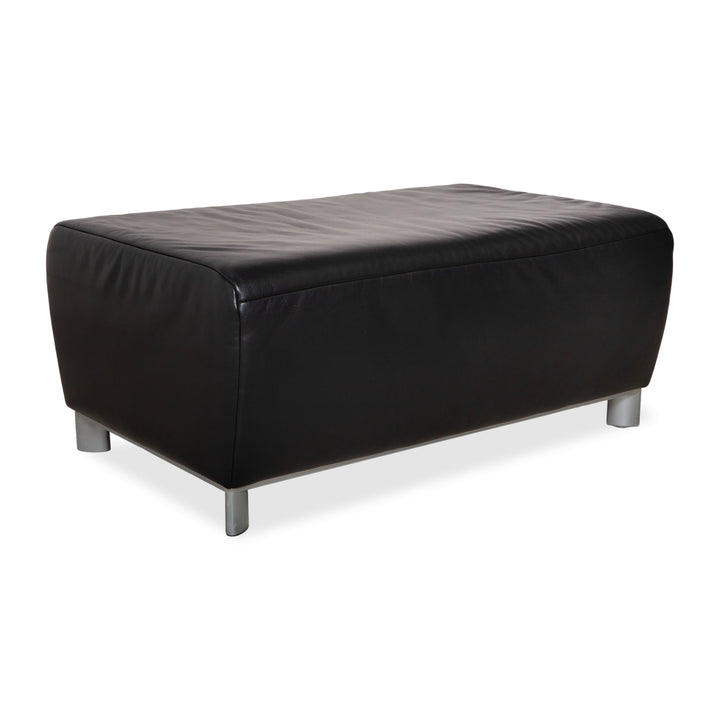 Koinor Volare Hocker Leder Sofa Schwarz