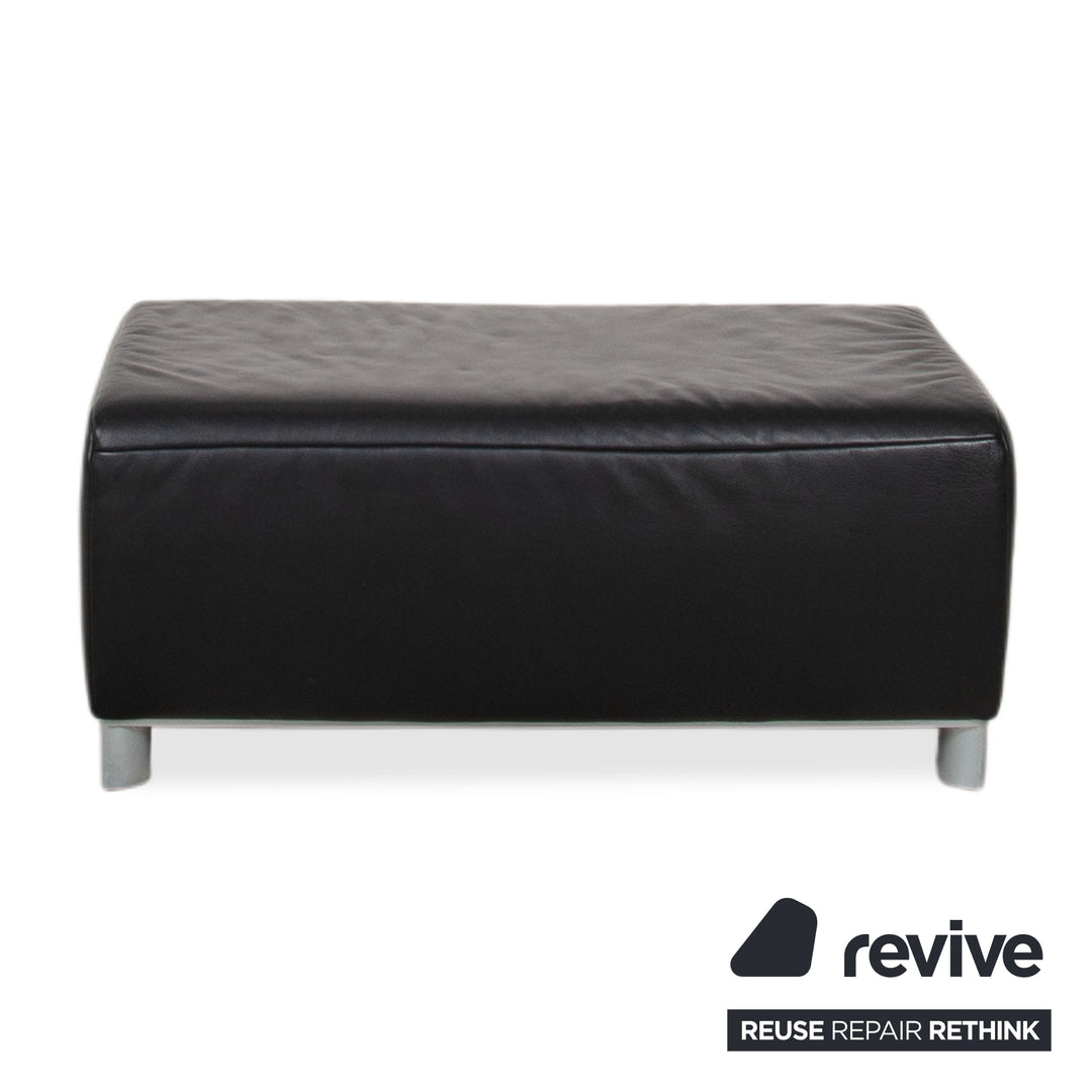 Koinor Volare Hocker Leder Sofa Schwarz