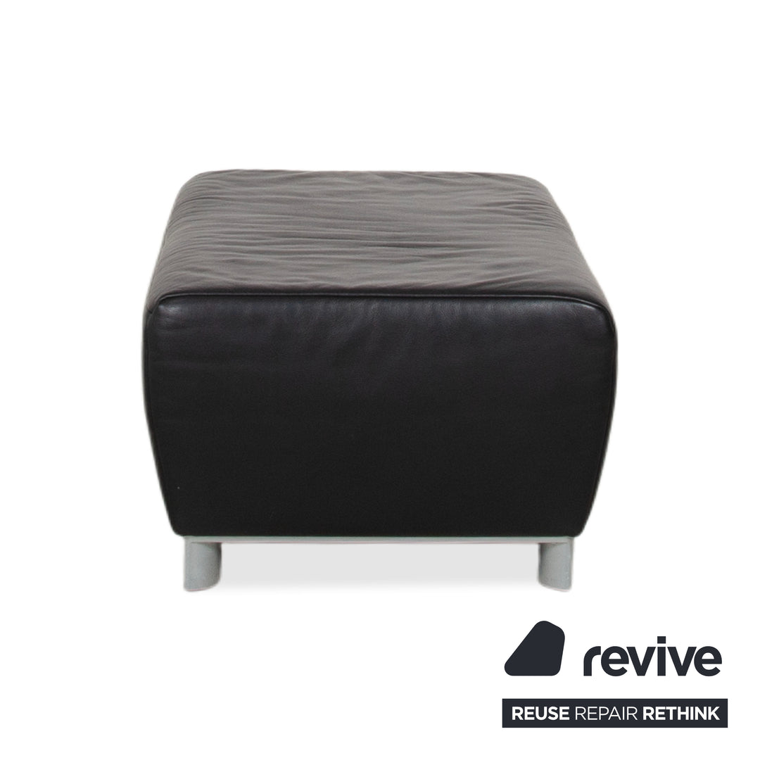 Koinor Volare Hocker Leder Sofa Schwarz