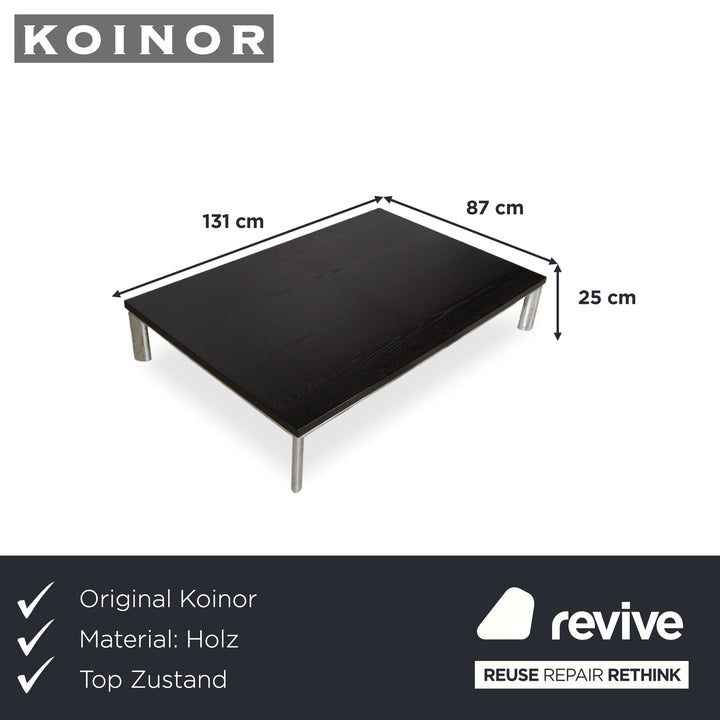 Koinor Volare Holz Couchtisch Schwarz Dunkelbraun 131 x 87 cm