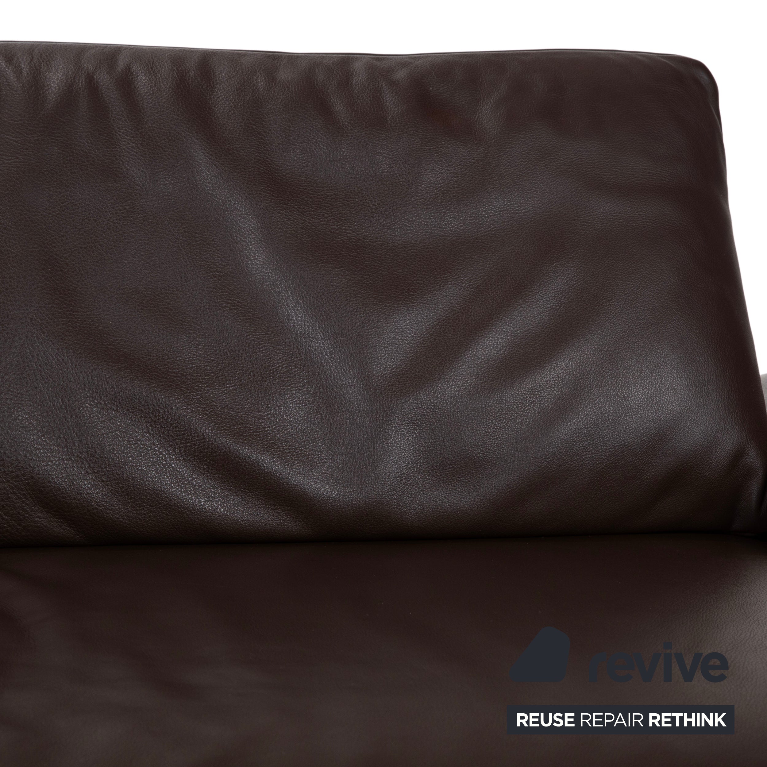 Koinor Volare Leder Dreisitzer Braun manuelle Funktion Sofa Couch