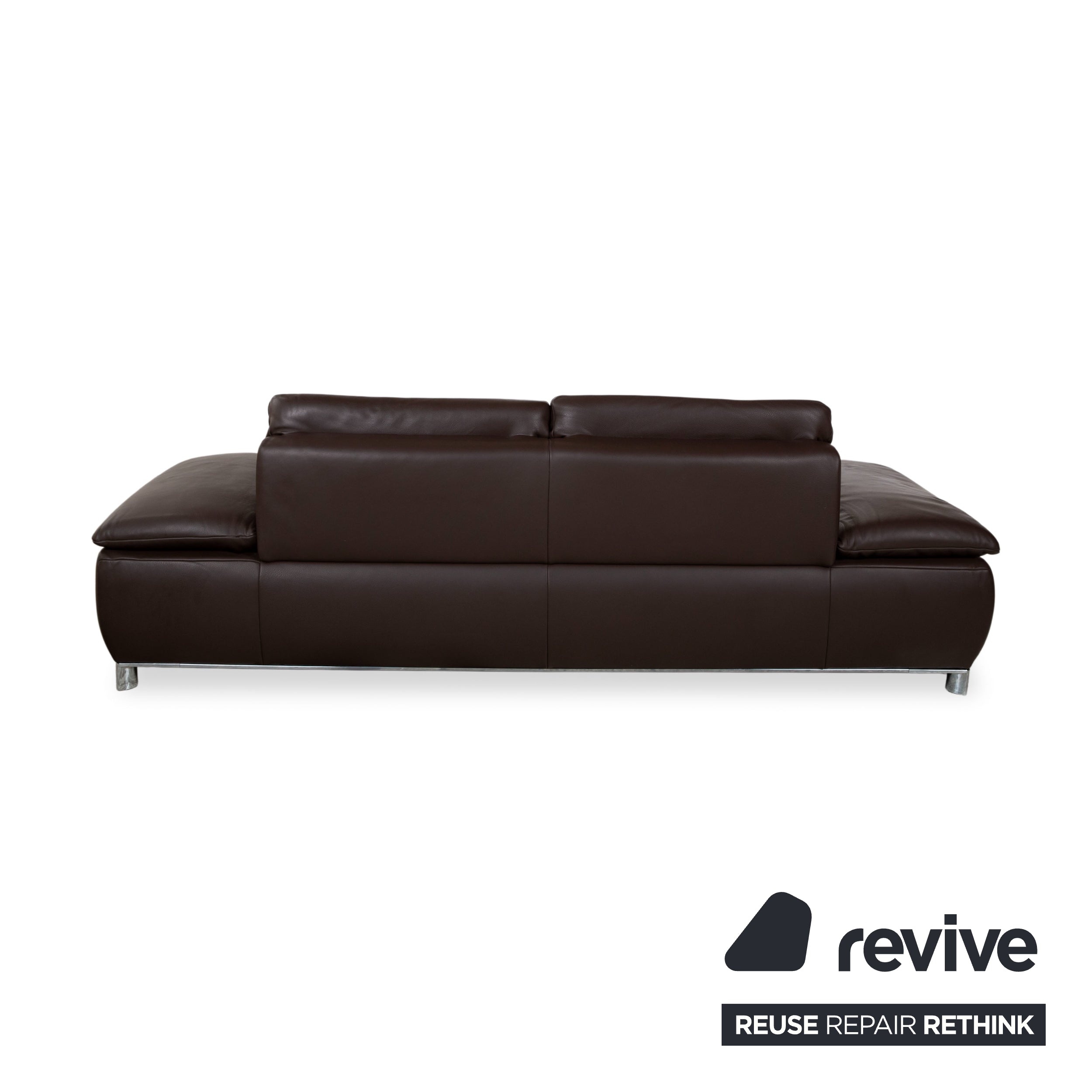Koinor Volare Leder Dreisitzer Braun manuelle Funktion Sofa Couch