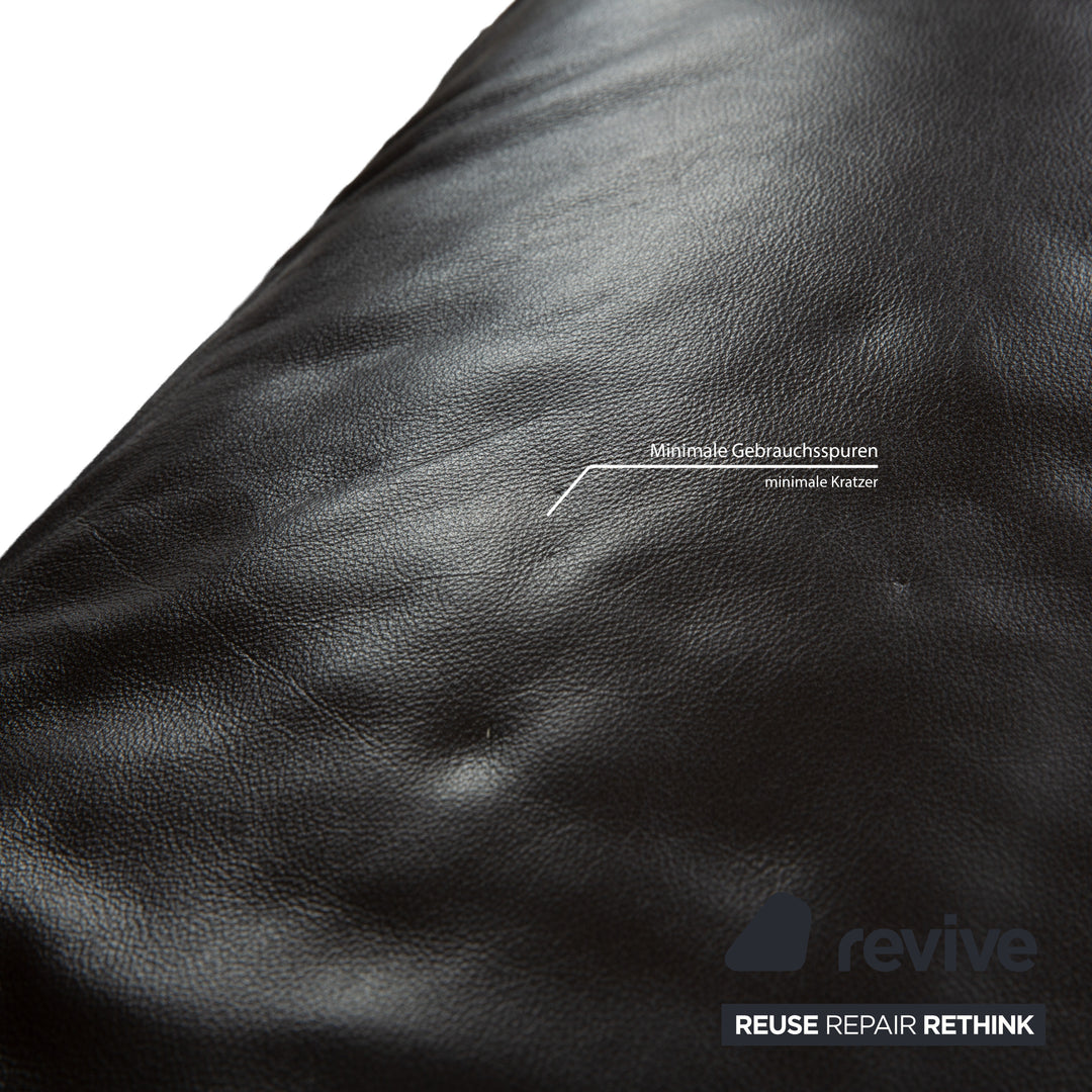 Koinor Volare Leather Three-Seater Dark Brown Manual Function Sofa Couch