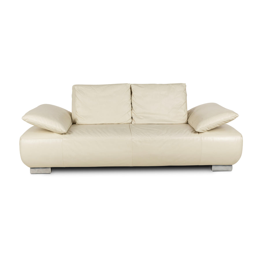 Koinor Volare Leather Two-Seater Sofa Cream Manual Function Sofa Couch