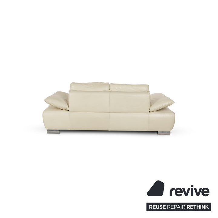 Koinor Volare Leather Two-Seater Sofa Cream Manual Function Sofa Couch