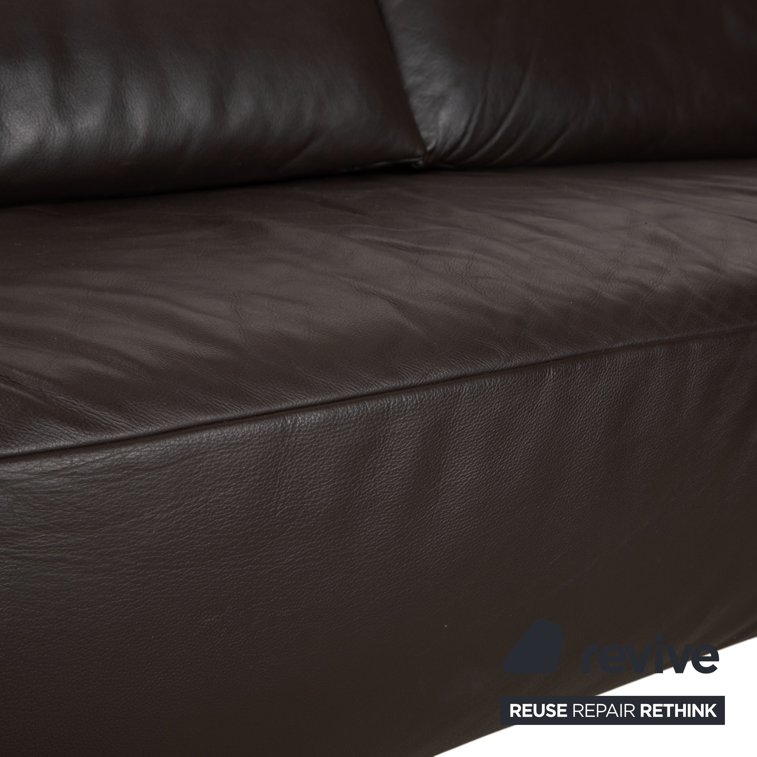 Koinor Volare Leder Ecksofa Dunkelbraun manuelle Funktion Sofa Couch