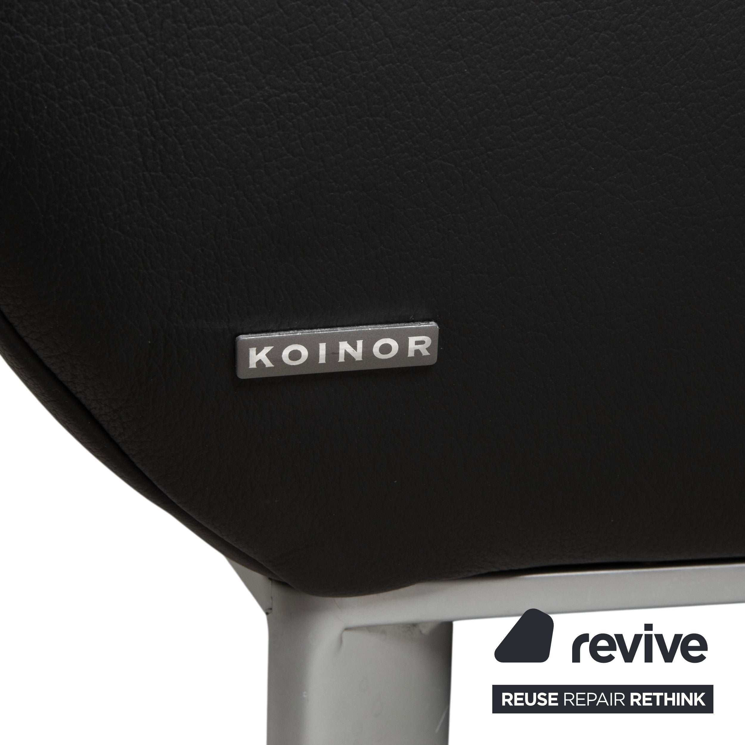 Koinor Volare Leder Ecksofa Schwarz manuelle Funktion Sofa Couch