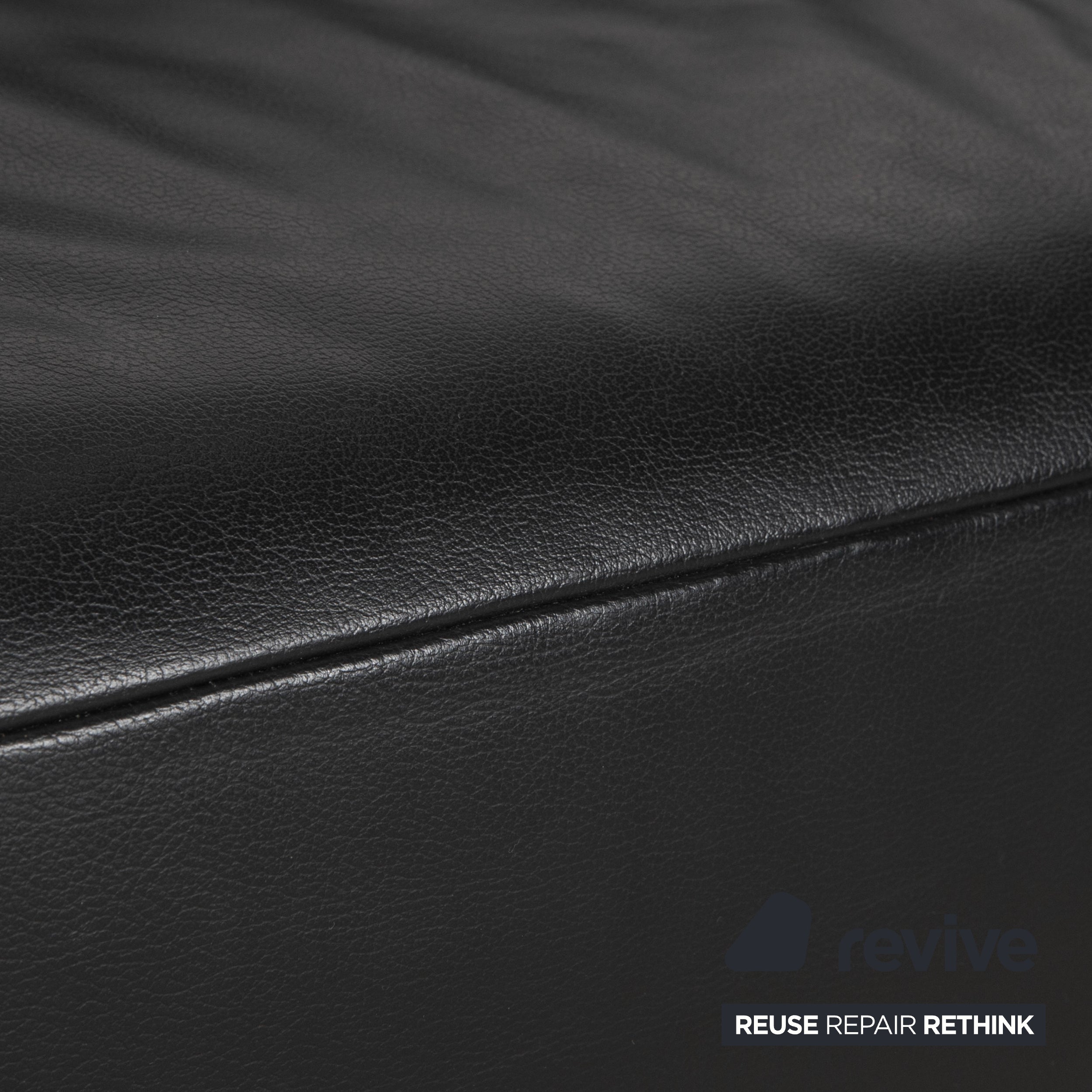 Koinor Volare Leder Ecksofa Schwarz manuelle Funktion Sofa Couch