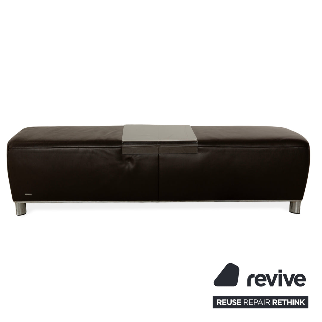 Koinor Volare Leather Stool Brown