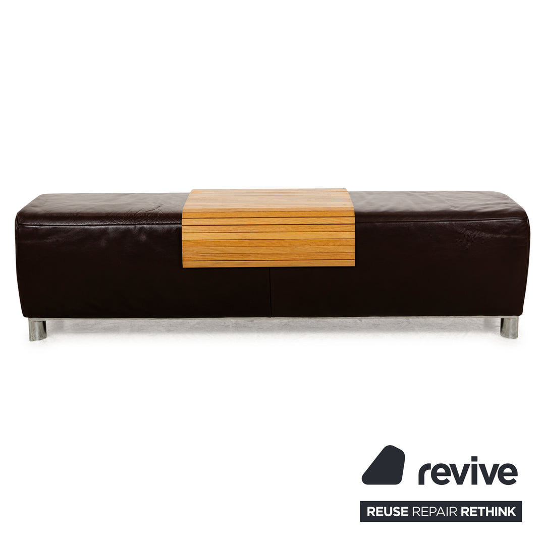 Koinor Volare Leather Stool Brown