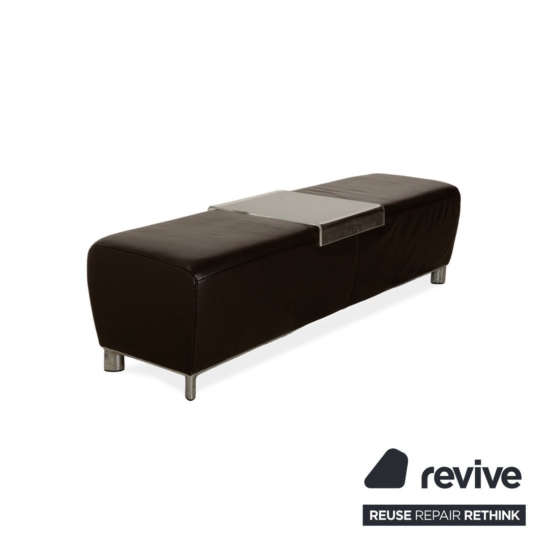 Koinor Volare Leather Stool Brown