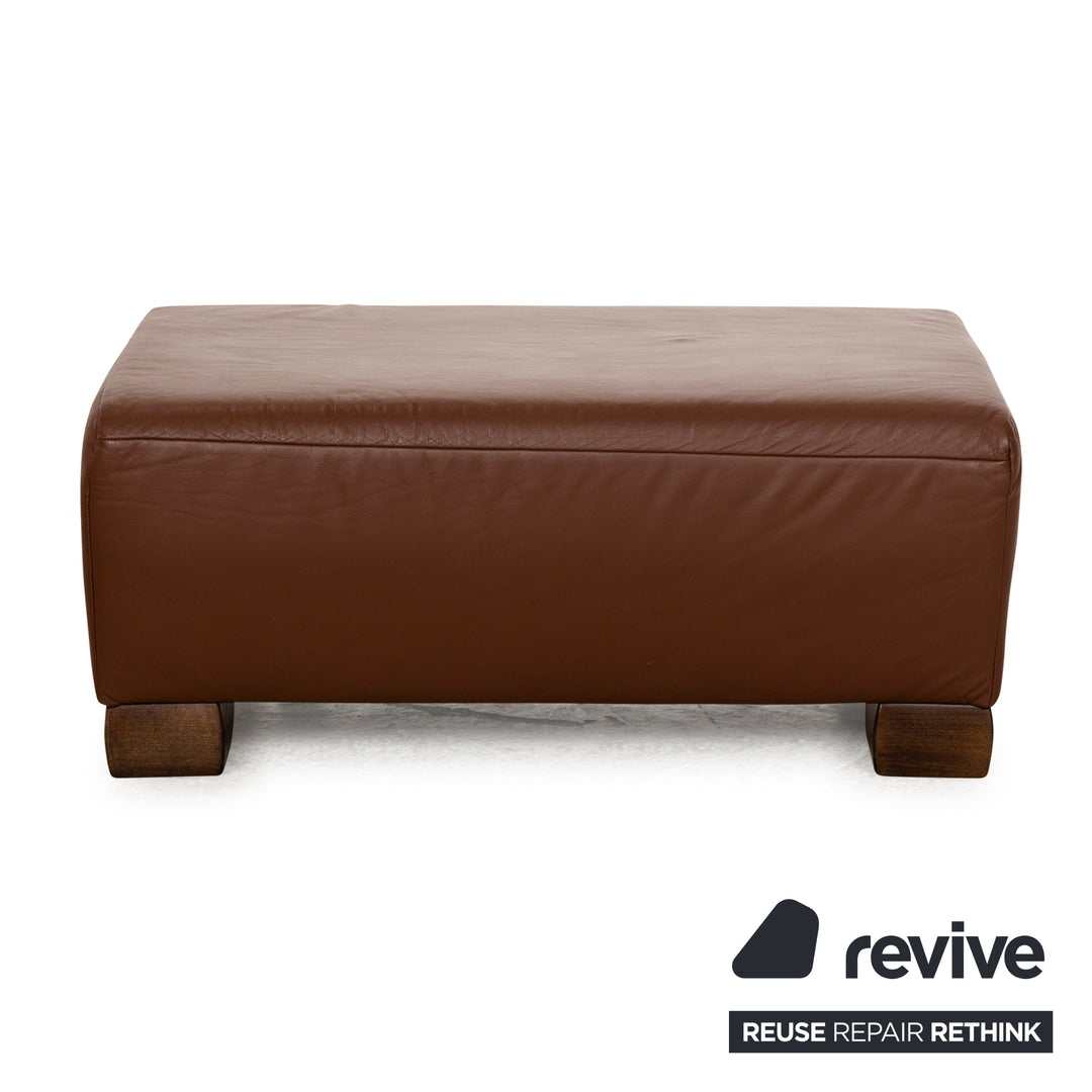 Koinor Volare Tabouret en Cuir Marron