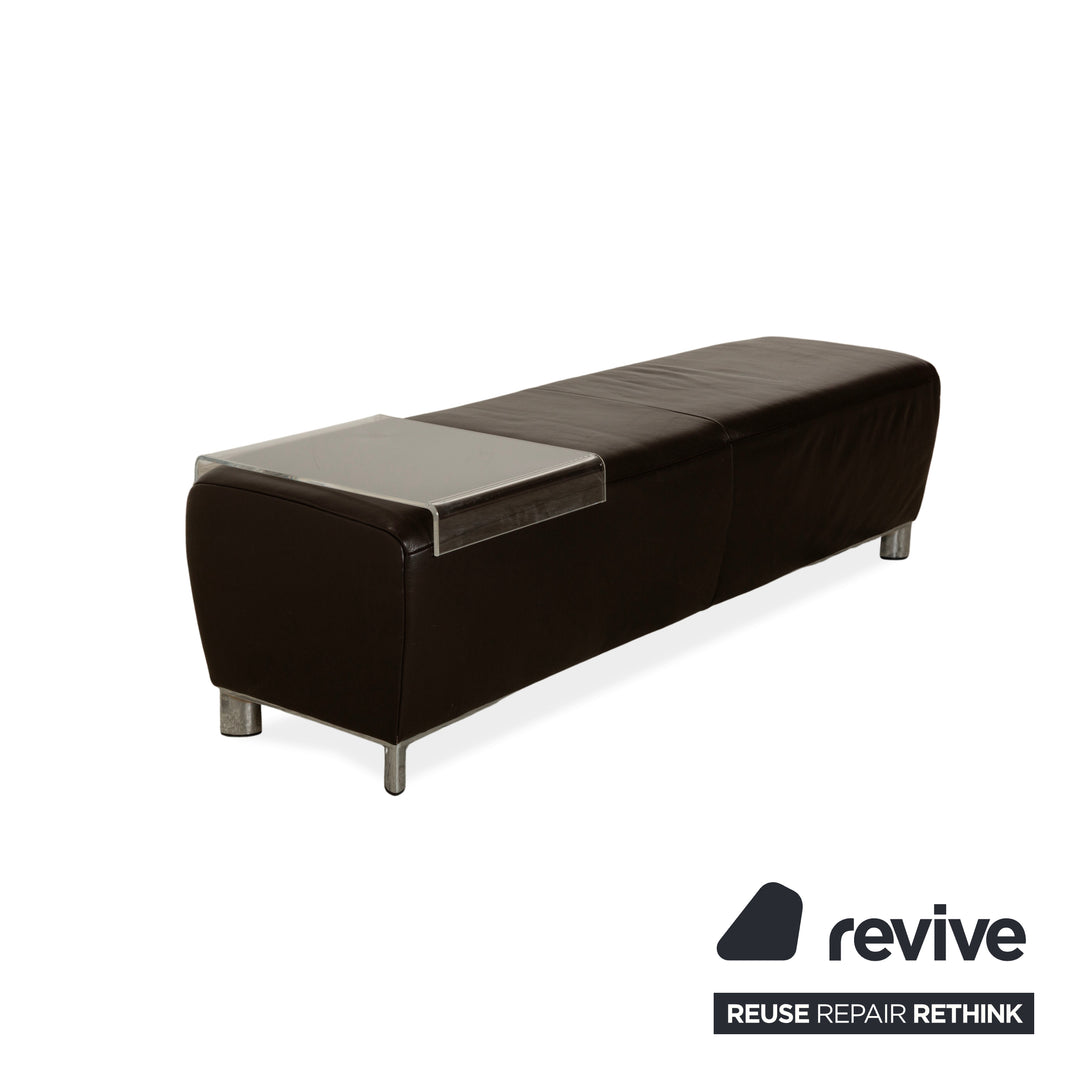 Koinor Volare Leather Stool Brown